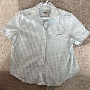 Sunday Best XS Eliza Shirt in Light Blue Gingham